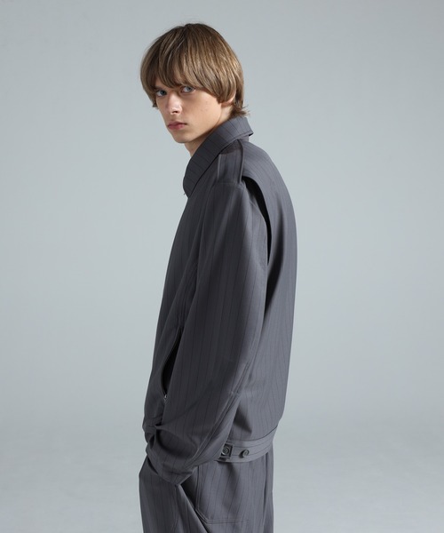 Y-3 PINSTRIPE REFINED WOOL UT BLOUSON（ブルゾン）｜Y-3（ワイスリー