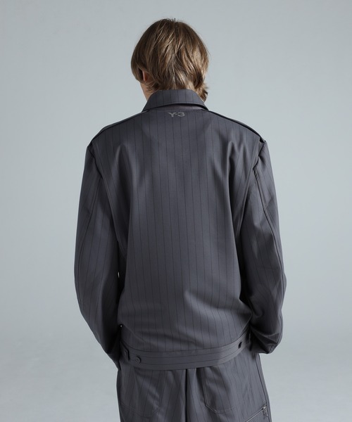 Y-3 PINSTRIPE REFINED WOOL UT BLOUSON（ブルゾン）｜Y-3（ワイスリー