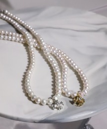 Auralyn（オーラリン）の「Cross Pearl Necklace（ネックレス）」