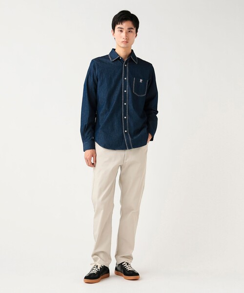 BEAMS HEART(ビームスハート)の「【6/18値下げ】コーヒー エンブレム ステッチ デニムシャツ(シャツ/ブラウス・メンズ・ブラック/インディゴブルー・XL/L/M/S)」の7枚目の写真