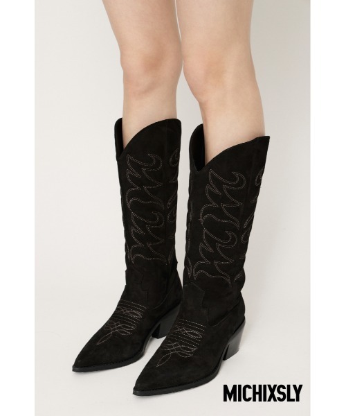 SLY(スライ)の「MICHIXSLY BOOTS ミチスライブーツ(ブーツ・レディース・ブラック/ブラウン・SMALL/MEDIUM/LARGE)」の1枚目の写真