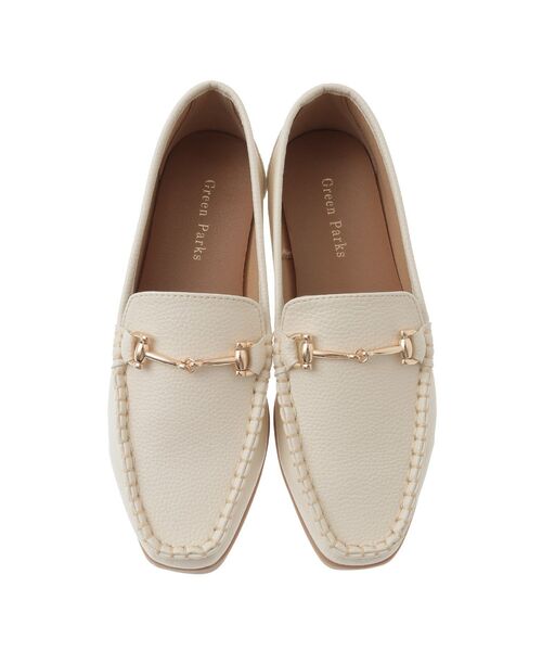 Green Parks(グリーンパークス)の「ソフトビットローファー(ローファー・レディース・ブラック/アイボリー・L/S/M)」の10枚目の写真