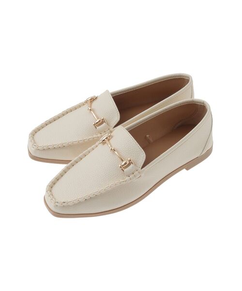 Green　Parks（グリーンパークス）の「ソフトビットローファー（ローファー・レディース・ブラック/アイボリー・L/S/M）」の13枚目の写真