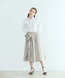 リボン風ディテールスカート