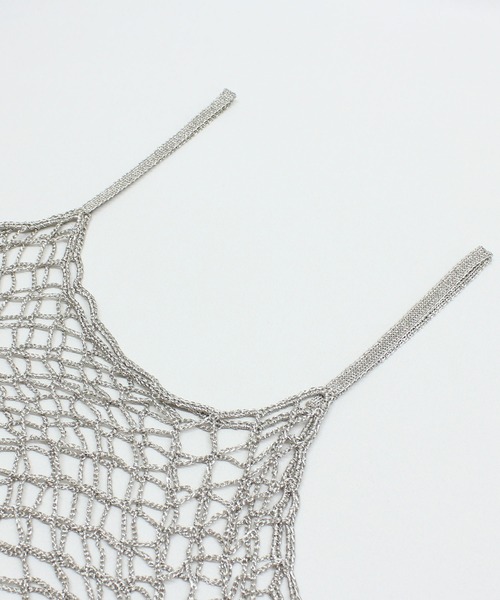 RNA（アールエヌエー）の「K2744 メタルヤーンハーフキャミ（キャミソール・レディース・ピンク/シルバー・MEDIUM）」の13枚目の写真