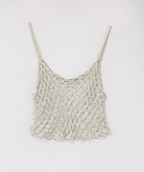 RNA（アールエヌエー）の「K2744 メタルヤーンハーフキャミ（キャミソール・レディース・ピンク/シルバー・MEDIUM）」の7枚目の写真