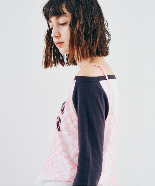 RNA（アールエヌエー）の「K2744 メタルヤーンハーフキャミ（キャミソール・レディース・ピンク/シルバー・MEDIUM）」の17枚目の写真