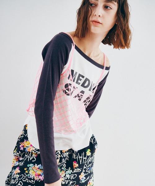 RNA（アールエヌエー）の「K2744 メタルヤーンハーフキャミ（キャミソール・レディース・ピンク/シルバー・MEDIUM）」の18枚目の写真