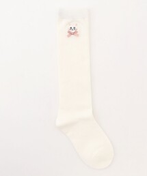 ANY（エニィ）の「ネコ刺繍　ハイソックス（ソックス/靴下）」