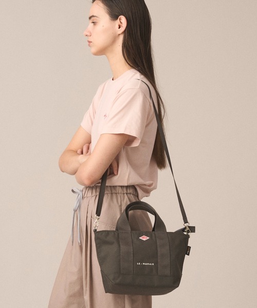 DANTON(ダントン)の「Cordura Canvas 2way Tote Bag〈LE-MARAIS〉<br>(ショルダーバッグ・レディース・ブラック/ブルー系その他5/グレイッシュベージュ/オフホワイト/ダークグレー/オレンジ・-)」の3枚目の写真