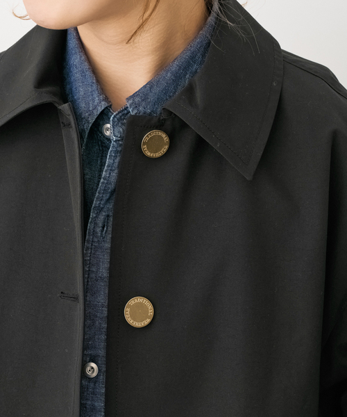 Spick & Span（スピックアンドスパン）の「TRADITIONAL WEATHERWEAR 別注LINTON *（ステンカラーコート・レディース・ベージュ/ブラック・34）」の8枚目の写真