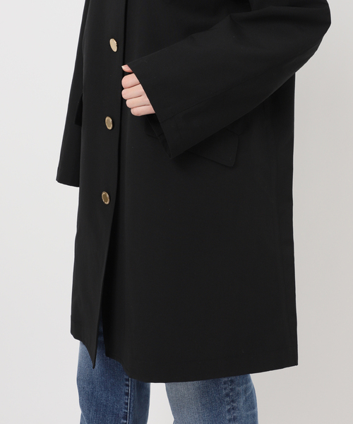 Spick & Span（スピックアンドスパン）の「TRADITIONAL WEATHERWEAR 別注LINTON *（ステンカラーコート・レディース・ベージュ/ブラック・34）」の20枚目の写真