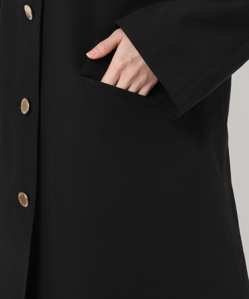 Spick & Span（スピックアンドスパン）の「TRADITIONAL WEATHERWEAR 別注LINTON *（ステンカラーコート・レディース・ベージュ/ブラック・34）」の21枚目の写真