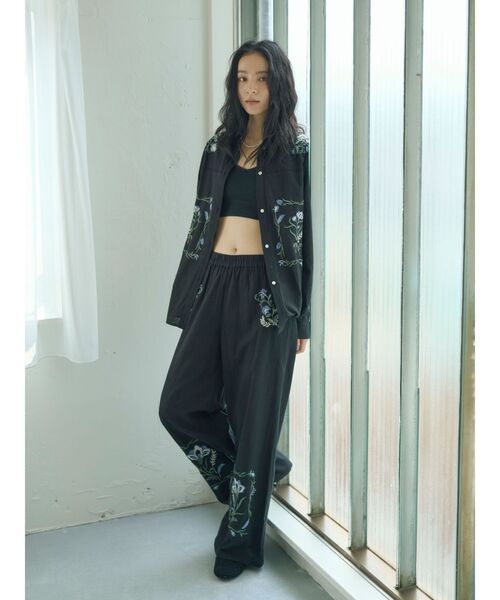 Ungrid（アングリッド）の「エンブロイダリーエスニックシャツ（シャツ/ブラウス・レディース・オフホワイト/オレンジ/ブラック・FREE）」の7枚目の写真