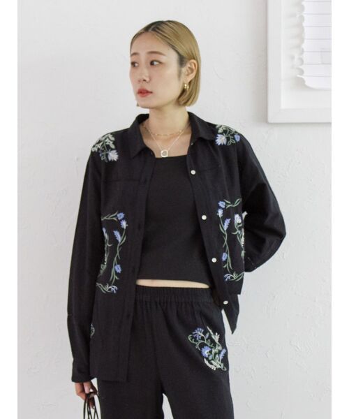 Ungrid（アングリッド）の「エンブロイダリーエスニックシャツ（シャツ/ブラウス・レディース・オフホワイト/オレンジ/ブラック・FREE）」の19枚目の写真