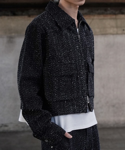 LANDNESS（ランドネス）の「【LANDNESS/ランドネス】NEP DENIM ZIP JACKET/ネップデニムジップジャケット（デニムジャケット・メンズ・ブラック/インディゴブルー・S/M/L）」の15枚目の写真