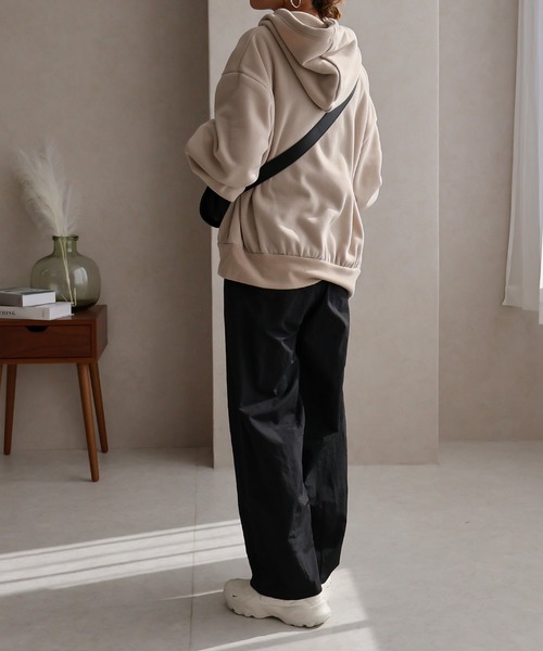 Social GIRL(ソーシャルガール)の「【SL】【Social GIRL】【it】ナイロンカーブパンツ(その他パンツ・レディース・ブラック・M)」の2枚目の写真
