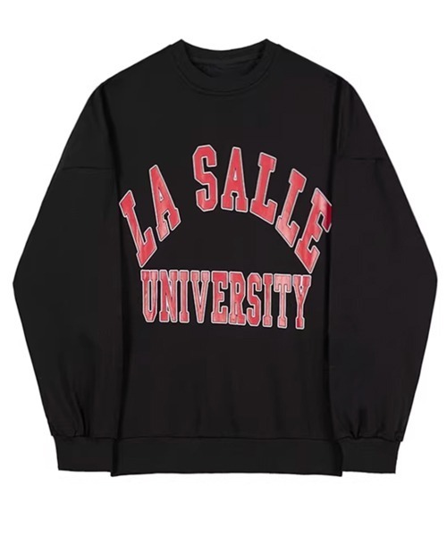 NOWLE（ノウル）の「【NOWLE】LA SALLE UNIVERSITY アーチロゴ カレッジプリント クルーネック スウェット（スウェット・メンズ・ワインレッド/ブラック・MEDIUM/SMALL/X-LARGE/LARGE）」の16枚目の写真