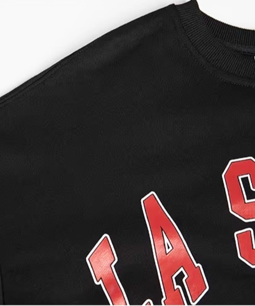 NOWLE（ノウル）の「【NOWLE】LA SALLE UNIVERSITY アーチロゴ カレッジプリント クルーネック スウェット（スウェット・メンズ・ワインレッド/ブラック・MEDIUM/SMALL/X-LARGE/LARGE）」の8枚目の写真