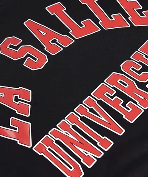 NOWLE（ノウル）の「【NOWLE】LA SALLE UNIVERSITY アーチロゴ カレッジプリント クルーネック スウェット（スウェット・メンズ・ワインレッド/ブラック・MEDIUM/SMALL/X-LARGE/LARGE）」の9枚目の写真