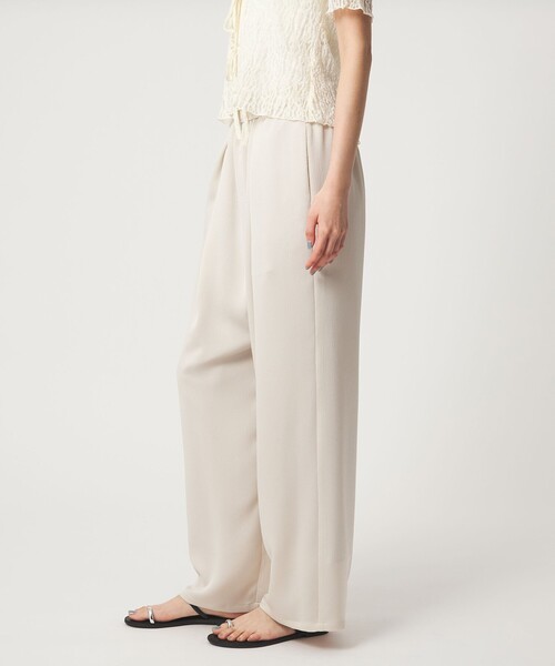 EMMEL REFINES（エメルリファインズ）の「＜EMMEL REFINES＞EM ハンマーサテン イージー パンツ（その他パンツ・レディース・ナチュラル/ダークブラウン・S/M）」の3枚目の写真