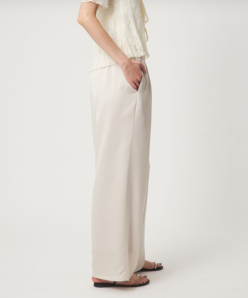 EMMEL REFINES（エメルリファインズ）の「＜EMMEL REFINES＞EM ハンマーサテン イージー パンツ（その他パンツ・レディース・ナチュラル/ダークブラウン・S/M）」の4枚目の写真