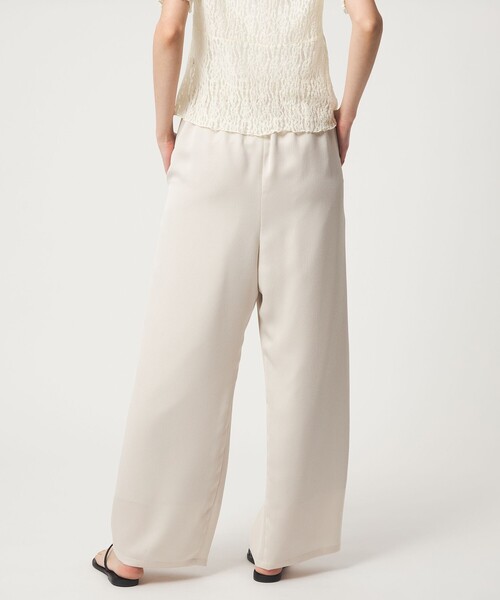 EMMEL REFINES（エメルリファインズ）の「＜EMMEL REFINES＞EM ハンマーサテン イージー パンツ（その他パンツ・レディース・ナチュラル/ダークブラウン・S/M）」の5枚目の写真