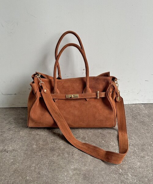 DouDou（ドゥドゥ）の「【WEB限定】スエードベルト付バッグ（ショルダーバッグ・レディース・キャメル・FREE）」の11枚目の写真