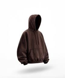 Heavyweight Washed Hoodie - Brown