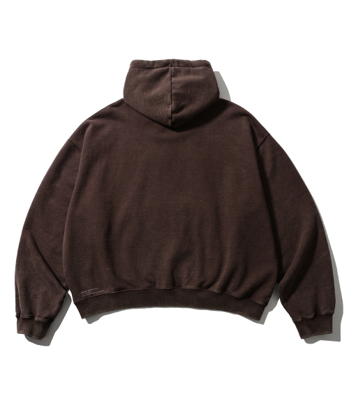 ANGLAN（アングラン）の「Heavyweight Washed Hoodie - Brown（パーカー・メンズ・その他・ONE SIZE）」の3枚目の写真