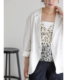 La TOTALITE（ラトータリテ）の「【洗える】ウォッシャブルリネン混ジャケット（テーラードジャケット）」