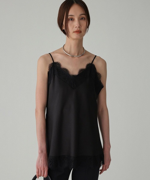BABYLONE（バビロン）の「レースキャミソール（キャミソール・レディース・ホワイト/ブラック・フリー）」の2枚目の写真