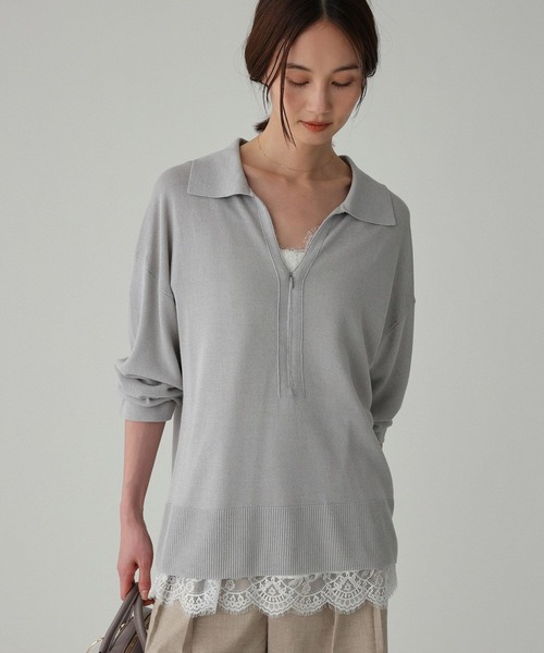 BABYLONE（バビロン）の「レースキャミソール（キャミソール・レディース・ホワイト/ブラック・フリー）」の17枚目の写真