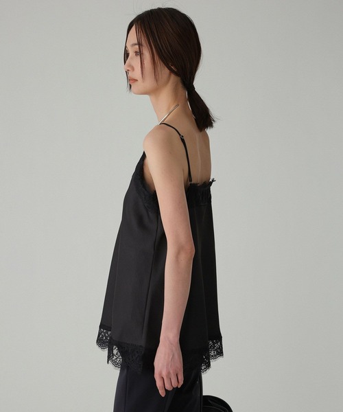 BABYLONE（バビロン）の「レースキャミソール（キャミソール・レディース・ホワイト/ブラック・フリー）」の6枚目の写真