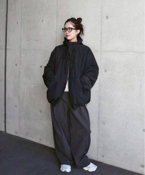 TODAYFUL Hoodie Puff Jacket 黒 38 TODAYFUL/トゥデイフル】Hoodie Puff Jacket/フーディーパフジャケット