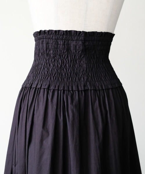 DOLLUPOOPS(ドールアップウップス)の「Lace Shirring Skirt(レースシャーリングスカート)(スカート・レディース・ブラウン/ブラック/カーキ・FREE)」の6枚目の写真