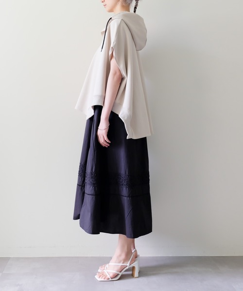 DOLLUPOOPS(ドールアップウップス)の「Lace Shirring Skirt(レースシャーリングスカート)(スカート・レディース・ブラウン/ブラック/カーキ・FREE)」の9枚目の写真