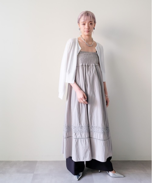 DOLLUPOOPS(ドールアップウップス)の「Lace Shirring Skirt(レースシャーリングスカート)(スカート・レディース・ブラウン/ブラック/カーキ・FREE)」の11枚目の写真
