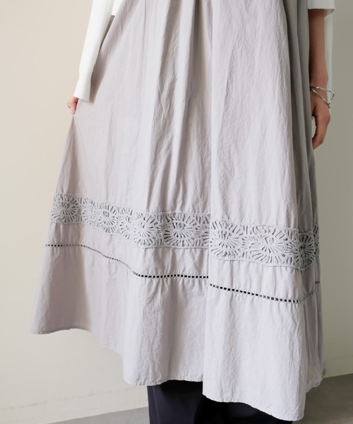 DOLLUPOOPS(ドールアップウップス)の「Lace Shirring Skirt(レースシャーリングスカート)(スカート・レディース・ブラウン/ブラック/カーキ・FREE)」の13枚目の写真