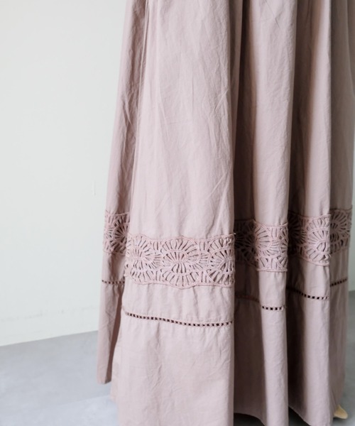 DOLLUPOOPS(ドールアップウップス)の「Lace Shirring Skirt(レースシャーリングスカート)(スカート・レディース・ブラウン/ブラック/カーキ・FREE)」の17枚目の写真