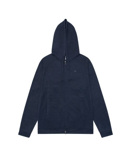 TCM texture flow hooded zip‑up (navy) — текстурированная толстовка‑худи с молнией, тёмно‑синяя