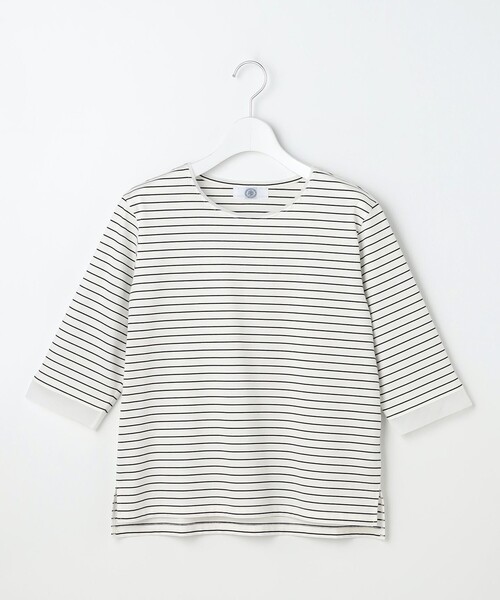 J.PRESS（ジェイプレス）の「スムースジャージー ボーダー カットソー（Tシャツ/カットソー・レディース・ネイビー系1・T13）」の5枚目の写真
