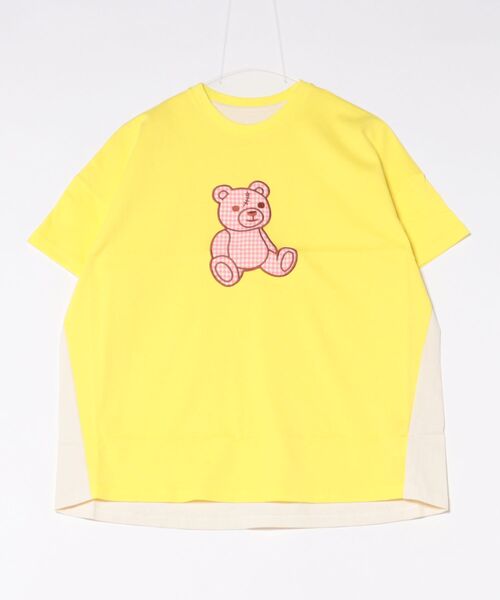 ami amie(アミアミ)の「*綿100%*テディベアTシャツ(Tシャツ/カットソー・レディース・イエロー/オフホワイト・フリー)」の14枚目の写真