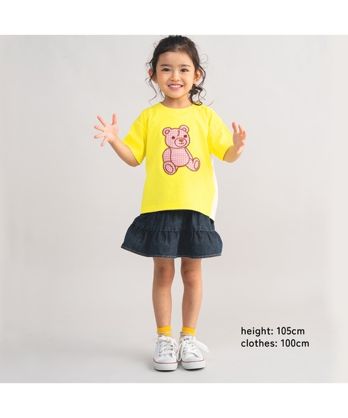 ami amie(アミアミ)の「*綿100%*テディベアTシャツ(Tシャツ/カットソー・レディース・イエロー/オフホワイト・フリー)」の6枚目の写真