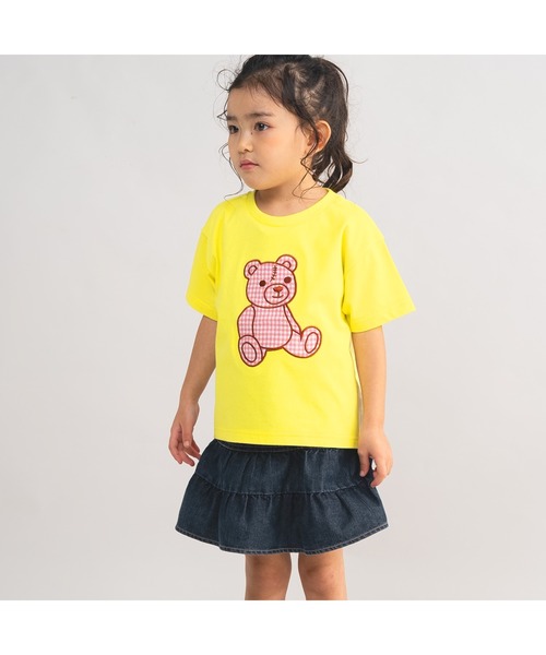 ami amie(アミアミ)の「*綿100%*テディベアTシャツ(Tシャツ/カットソー・レディース・イエロー/オフホワイト・フリー)」の7枚目の写真