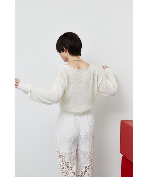ANF.MUU(アンフムー)の「ダブルジップショートカーディガン(カーディガン/ボレロ・レディース・ライトブルー/ライトグレー/ホワイト・FREE)」の9枚目の写真