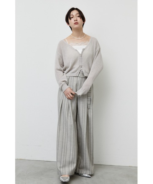 ANF.MUU(アンフムー)の「ダブルジップショートカーディガン(カーディガン/ボレロ・レディース・ライトブルー/ライトグレー/ホワイト・FREE)」の20枚目の写真