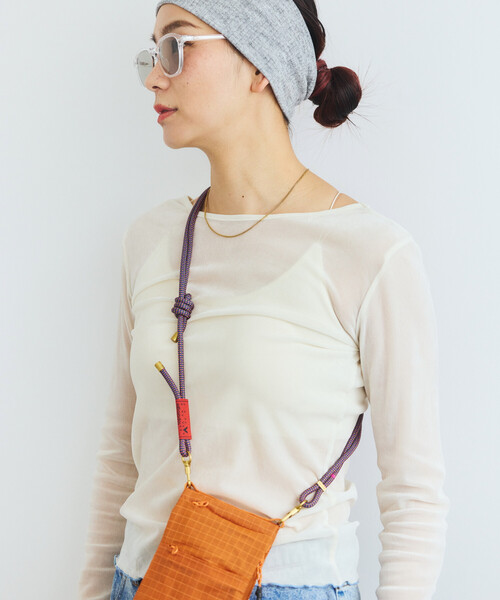 Topologie(トポロジー)の「Topologie/トポロジー 6mm ROPE STRAP【ストラップ単体】(スマホグッズ・メンズ・ピンク/ブラック/オリーブ・ONE SIZE)」の2枚目の写真