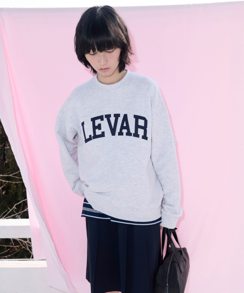 LEVAR(レバー)の「Levar Crewneck Sweatshirt - White Melange(スウェット・レディース・その他・FREE)」の3枚目の写真