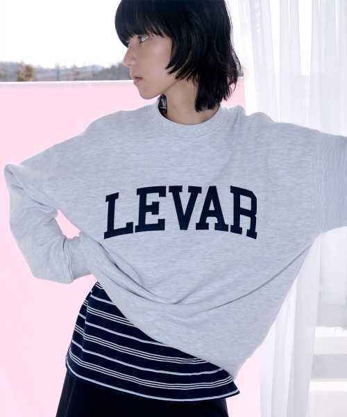 LEVAR(レバー)の「Levar Crewneck Sweatshirt - White Melange(スウェット・レディース・その他・FREE)」の4枚目の写真